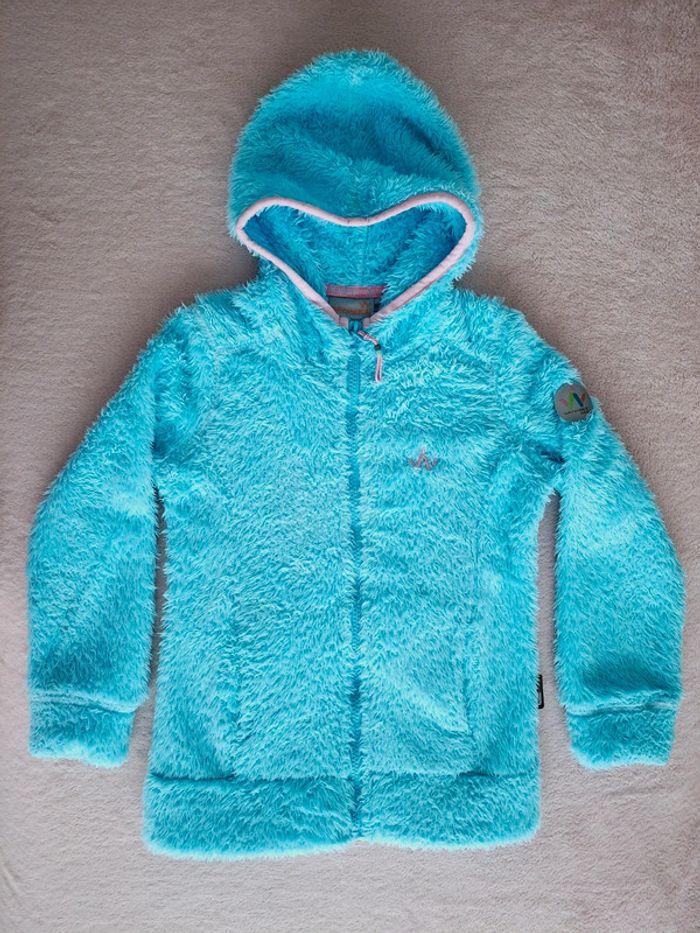 Veste en polaire Wanabee Decathlon 8 ans bleu turquoise - photo numéro 1