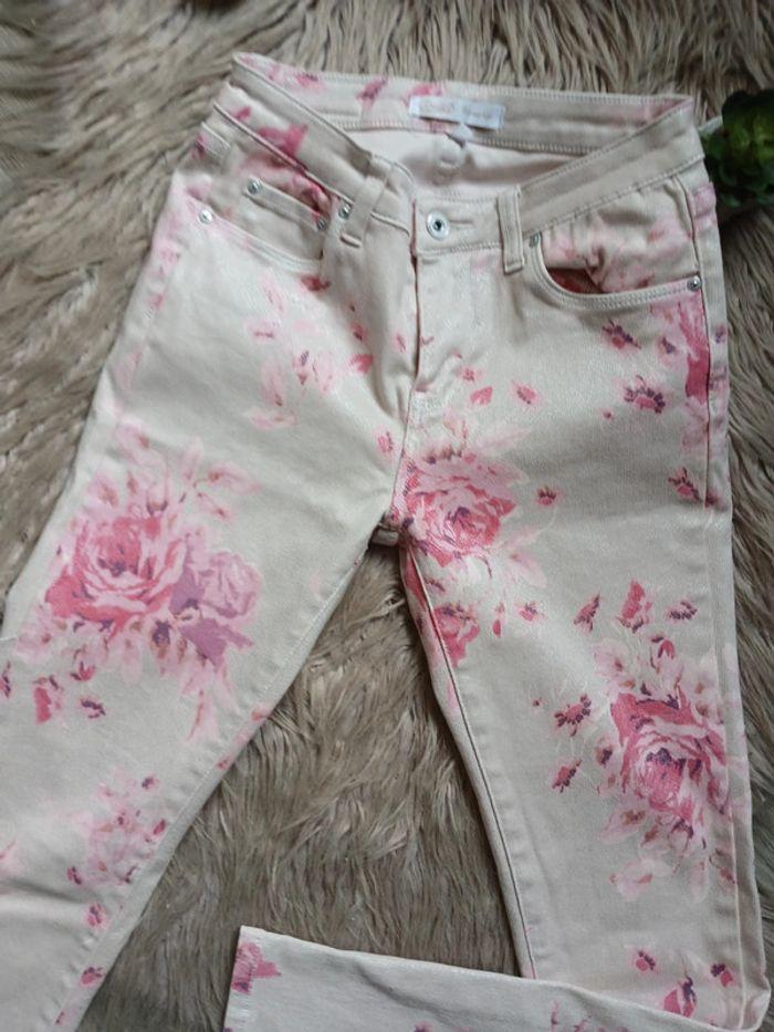 Jeans fleuris femme Toxik3 taille S - photo numéro 3