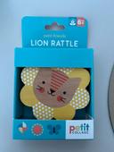 Hochet lion rattle petit collage neuf