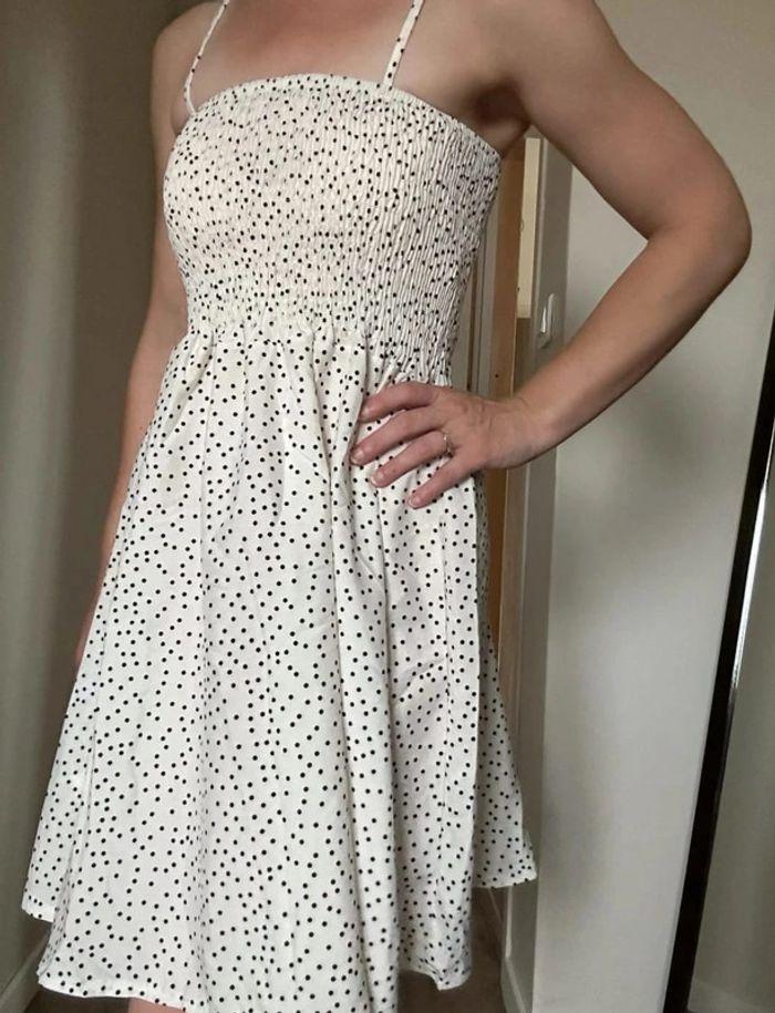 Robe été blanche à pois taille 36 💖 - photo numéro 7