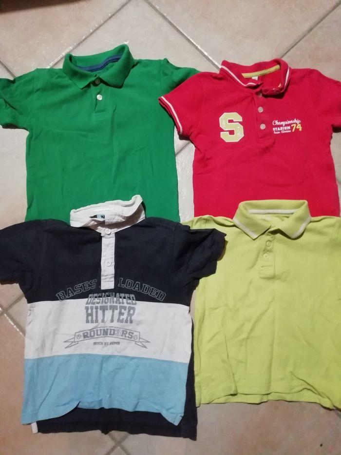 Lot de 4 polos manches longues taille 4 ans