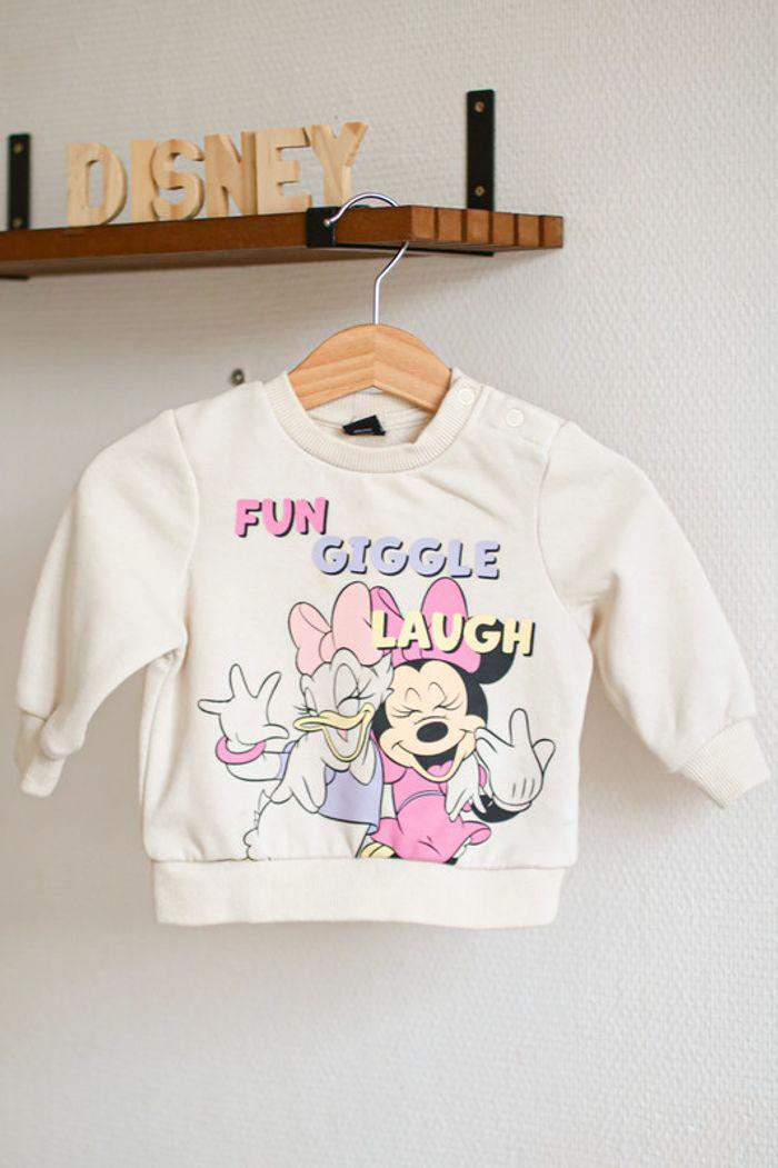 Sweat crème Minnie, Disney Primark, 9 mois - photo numéro 1