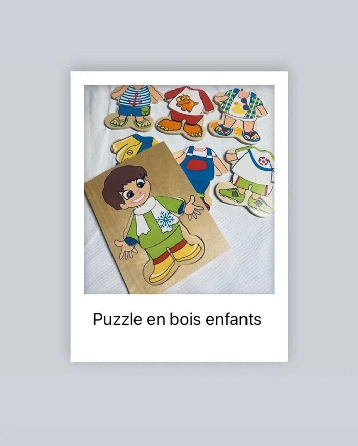 Puzzle en Bois "Habillage" pour Enfant - photo numéro 1