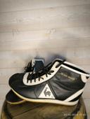 Basket vintage noire et blanche Le coq sportif pointure 39