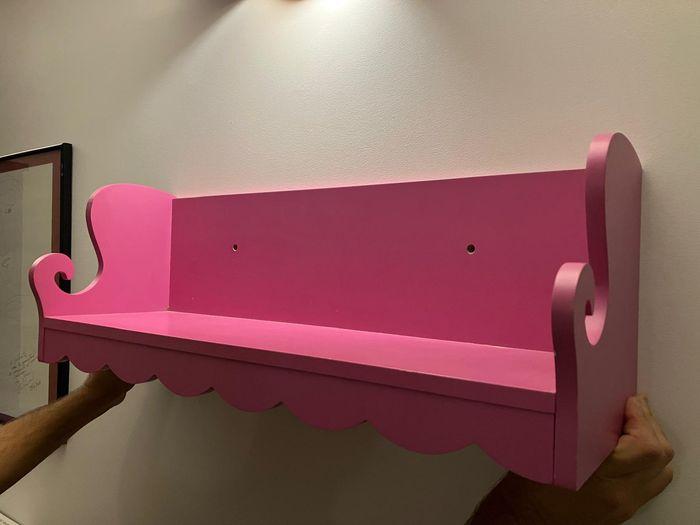 Etagère murale enfant rose