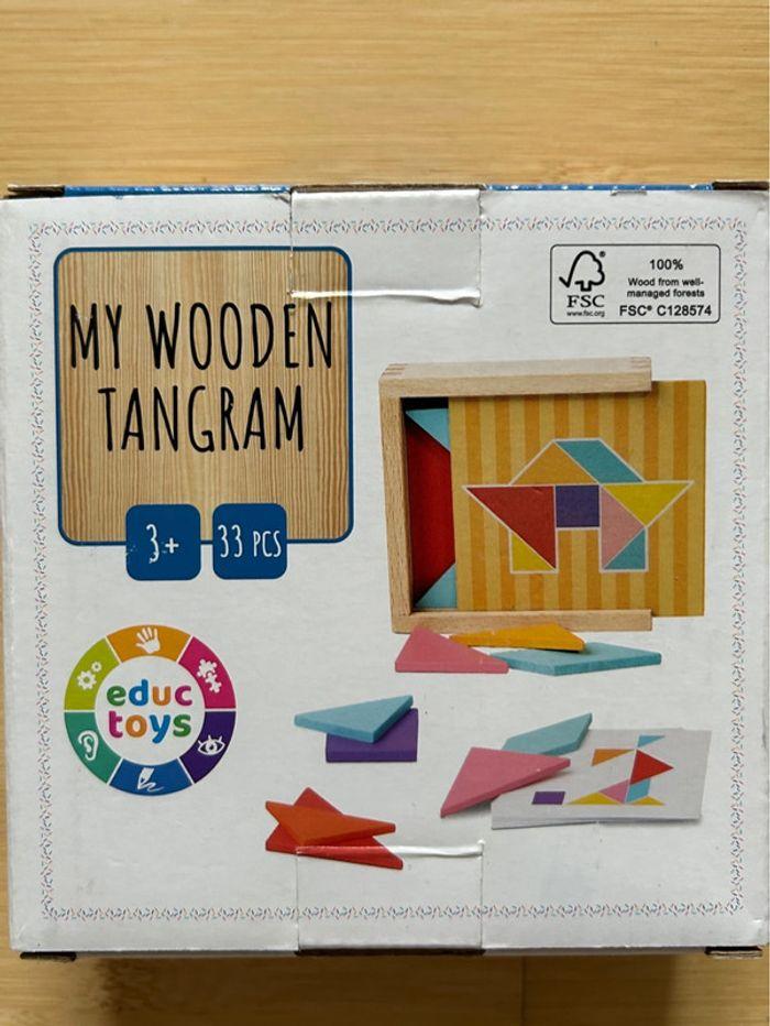 Tangram en bois - photo numéro 3