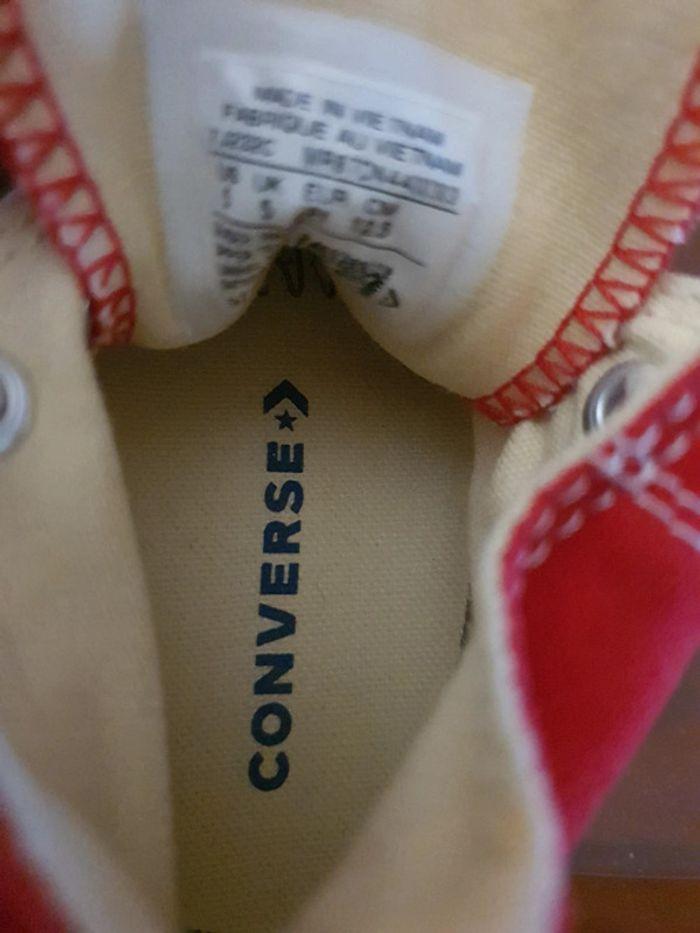 Converse enfant bébé rouge taille 21 - photo numéro 6