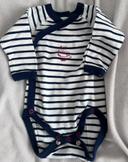 Bodies manches longues Petit Bateau taille 1 mois