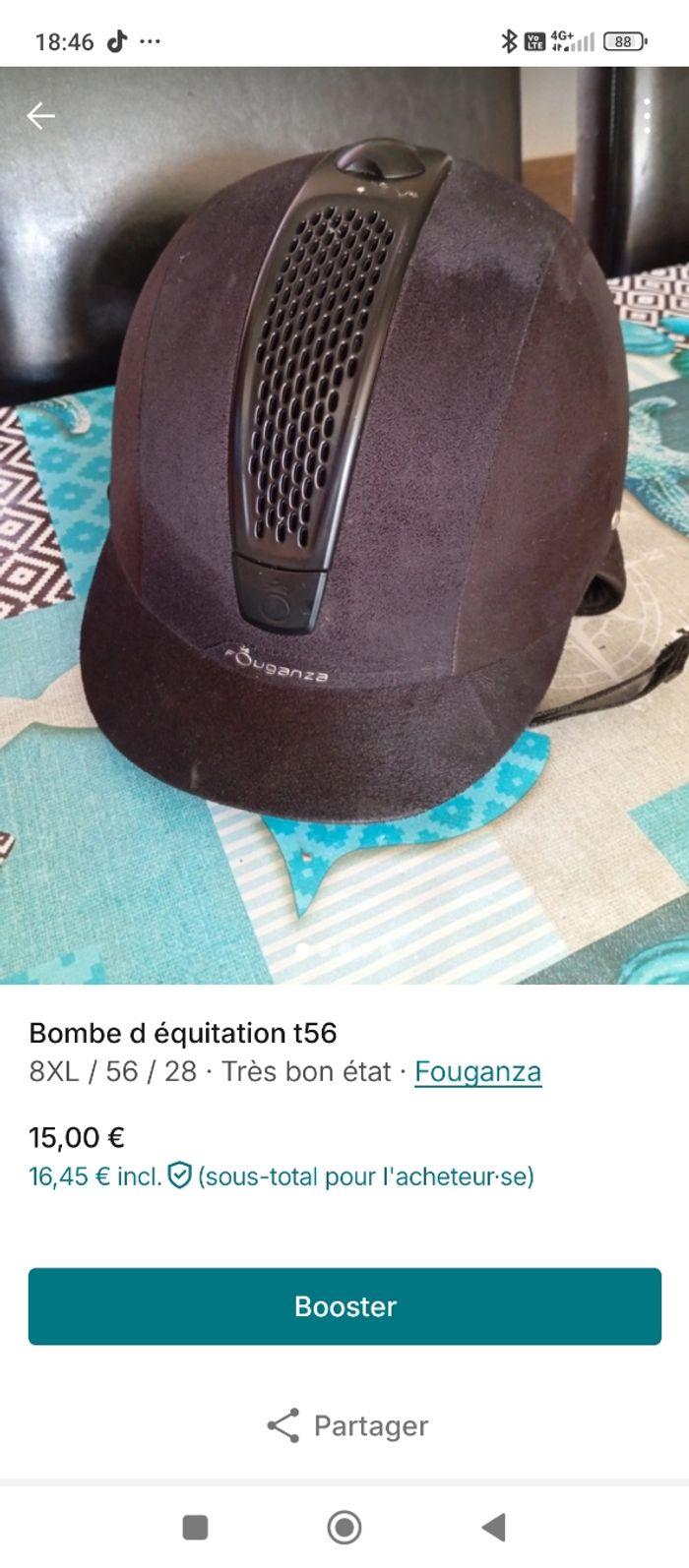 Bombe d équitation t56 - photo numéro 4