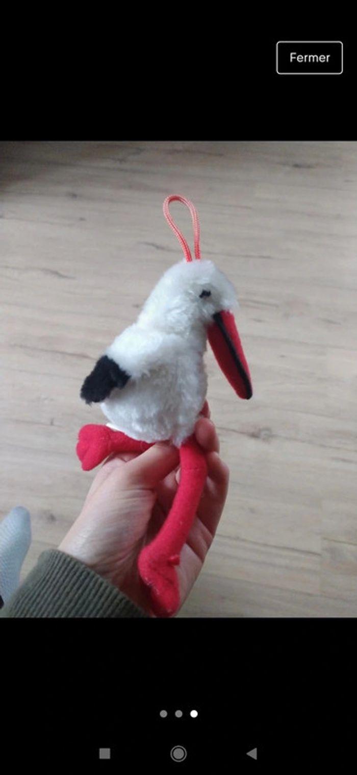 Petite peluche cigogne alsace - photo numéro 3