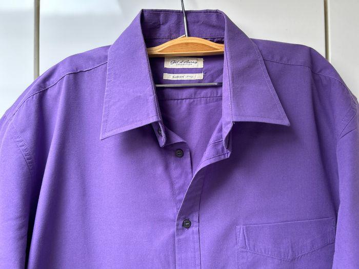 Chemise mauve Gil d'Auray - Taille 43/44 - photo numéro 2