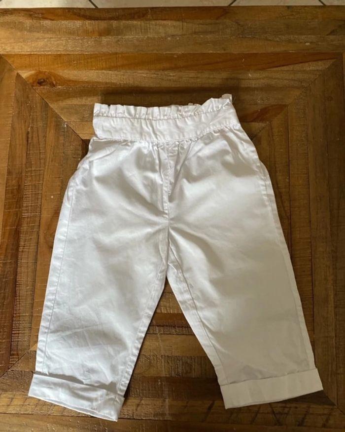 Pantalon blanc été jacadi - photo numéro 1