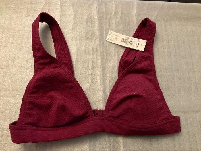 Haut maillot de bain Bordeaux Prinçesse Tam Tam neuf - photo numéro 3