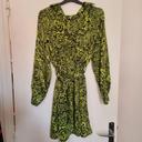 Robe zara verte à motif neuve