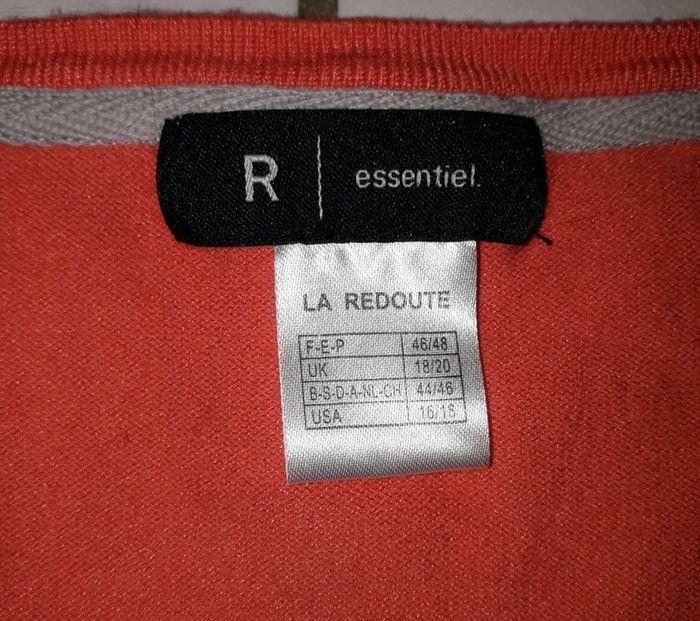 Pull bi- matière orange - La Redoute - photo numéro 6