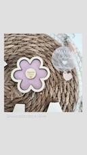 Magnet fleur paillettes