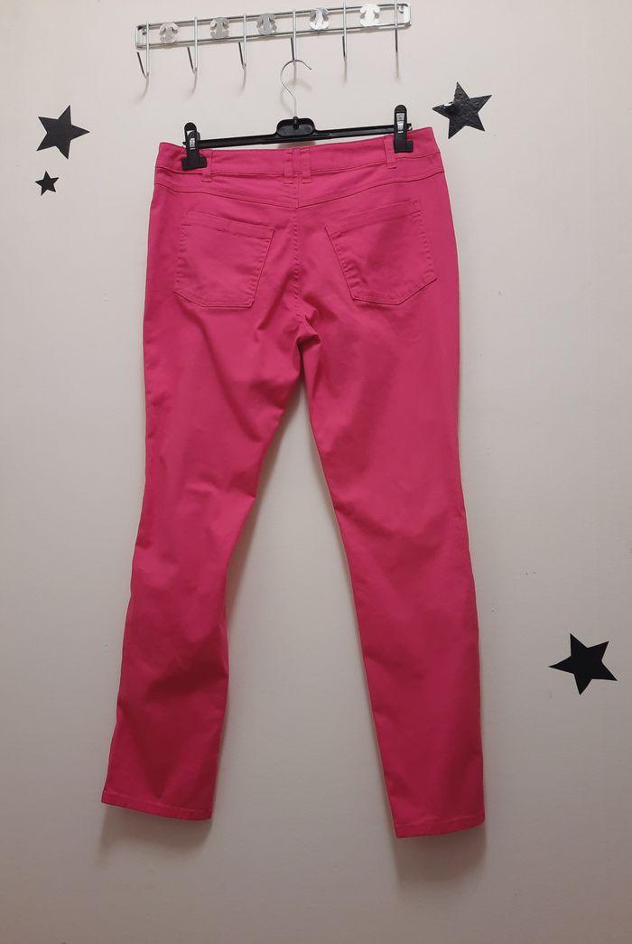 Octobre Rose : Pantalon droit rose bonbon, t. 42 - photo numéro 3