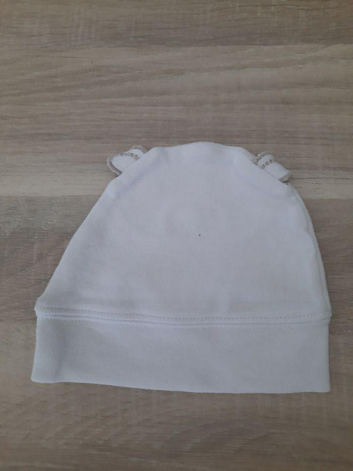 Bonnet en coton taille 3 mois. - photo numéro 2