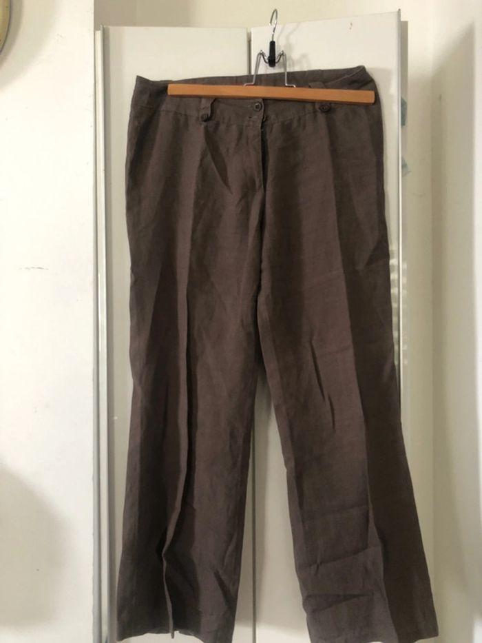 Pantalon léger lin . Taille 38 . - photo numéro 2