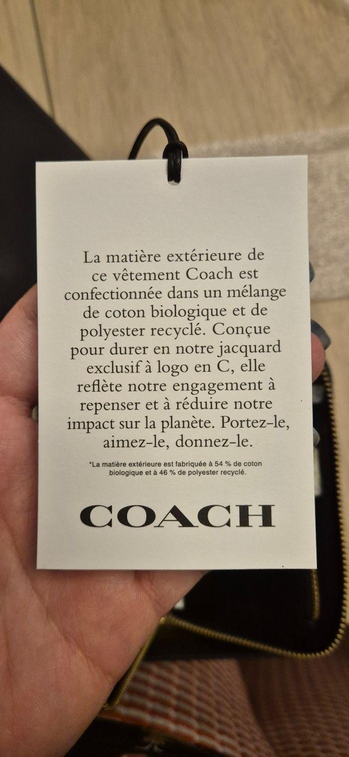 Portefeuille Coach zippé Jacquard Signature - photo numéro 6