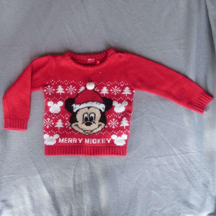 Pull de Noël Mickey 18 mois - photo numéro 1