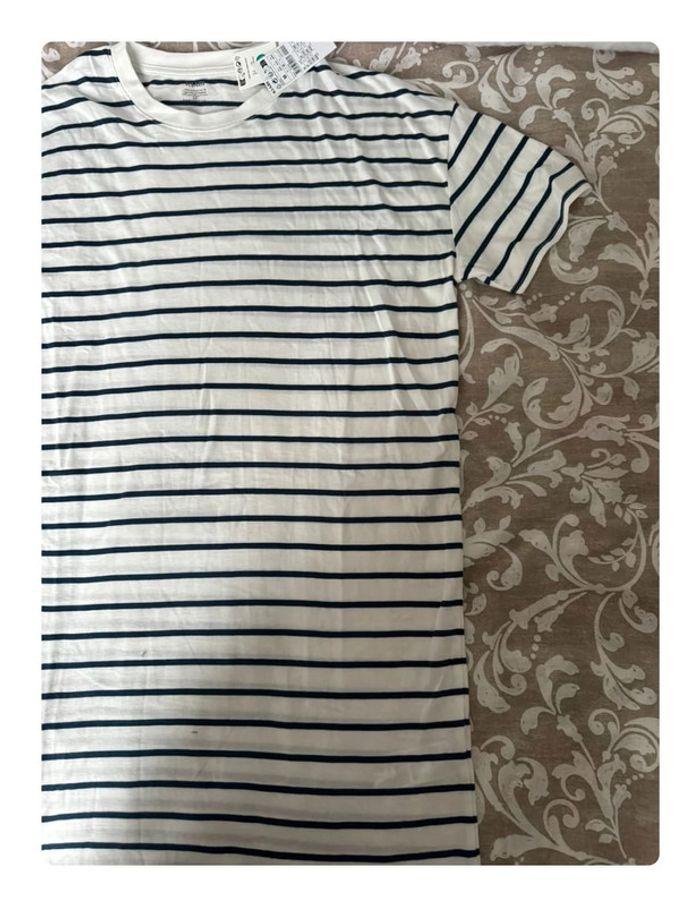 Robe t-shirt marinière bleu et blanc | Kiabi - photo numéro 2