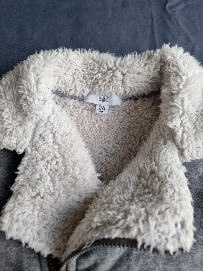 Gilet zippée chaud fouré 2ans - photo numéro 2