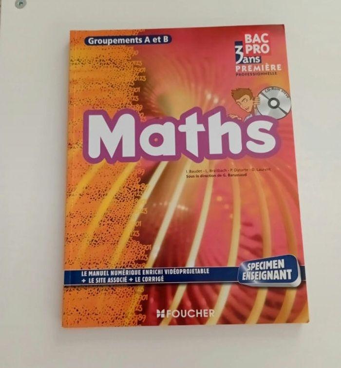 Lot de 10 manuels de mathématiques en lycée pro - photo numéro 2