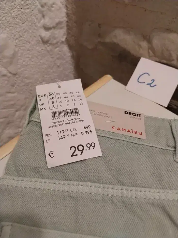 Pantalon femme camaïeu taille 36 neuf - photo numéro 4