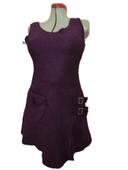 Robe Tissaia violet laine bouillie 36/38 ? marqué 46/48