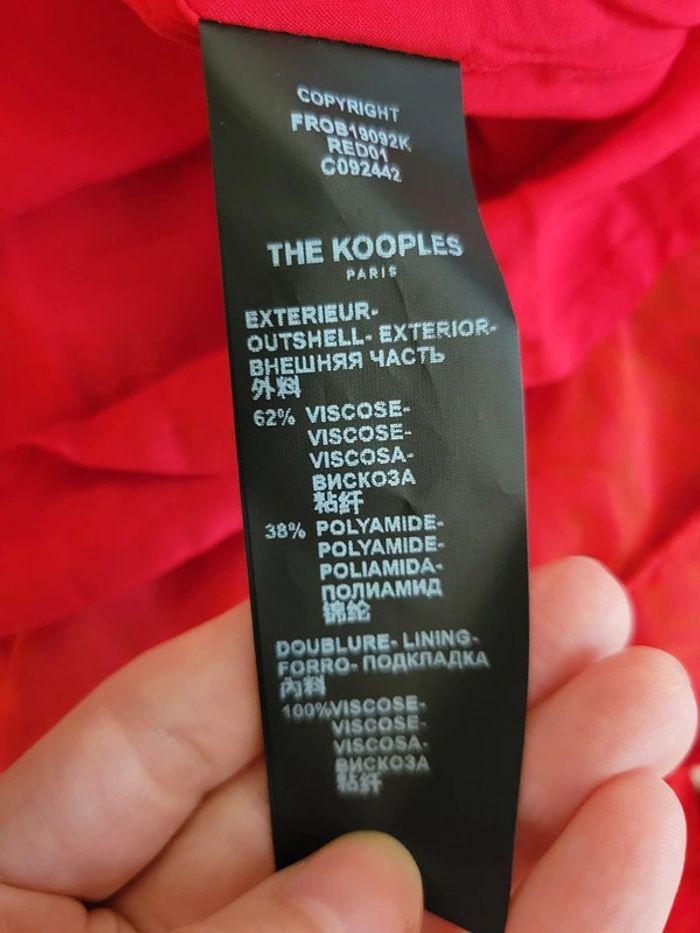 Robe de cocktail The Kooples velours rouge taille 1 - photo numéro 4