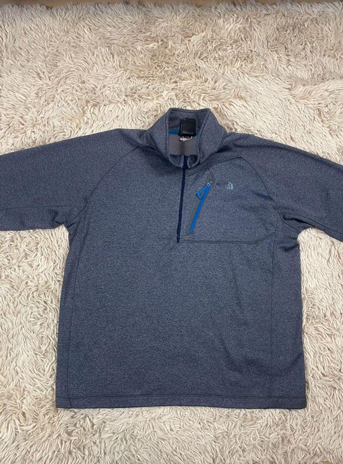 Pull sweat polaire 1/4 zip tnf the north face hiver taille xl - photo numéro 2