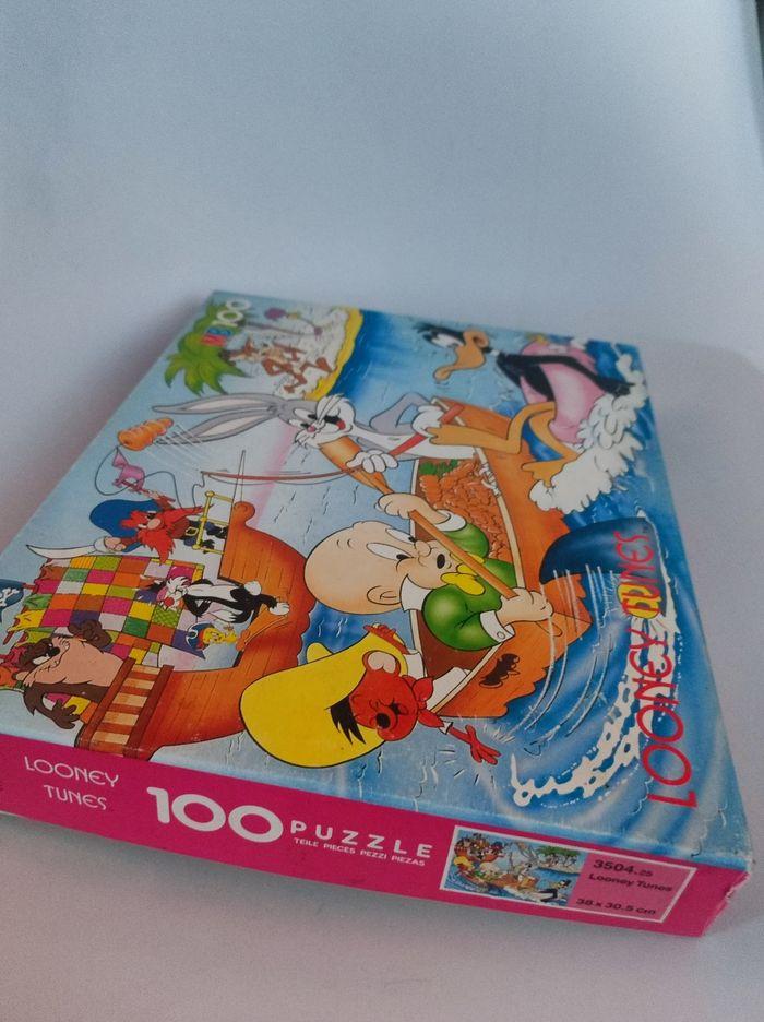 Puzzle Looney tunes MB 100 Hasbron / vintage - photo numéro 3