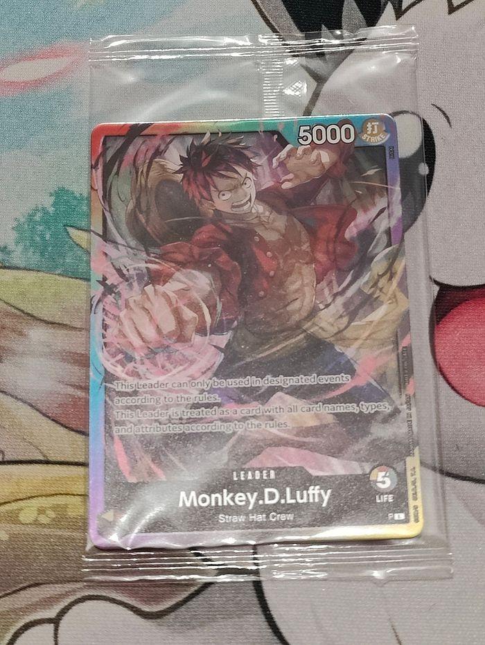 Carte One Piece Luffy Promo leader neuf anglais - photo numéro 1