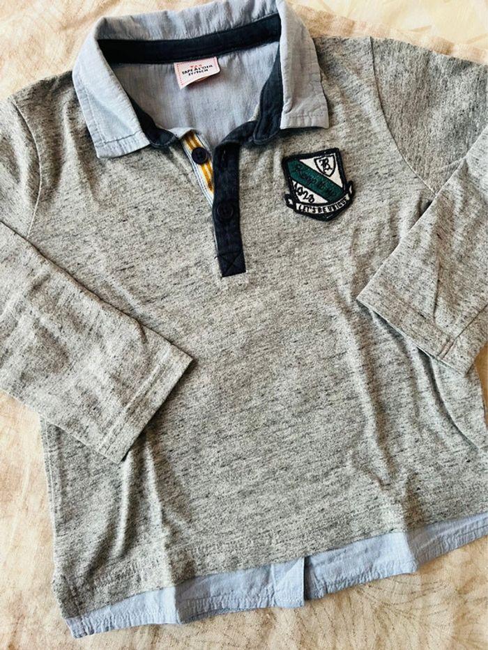 Lot polo + sweat en 3 ans - photo numéro 2