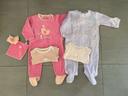 Lot pyjamas et bodys bébé fille