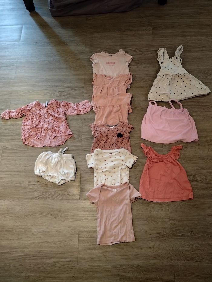 Lot vêtements été filles 12 mois