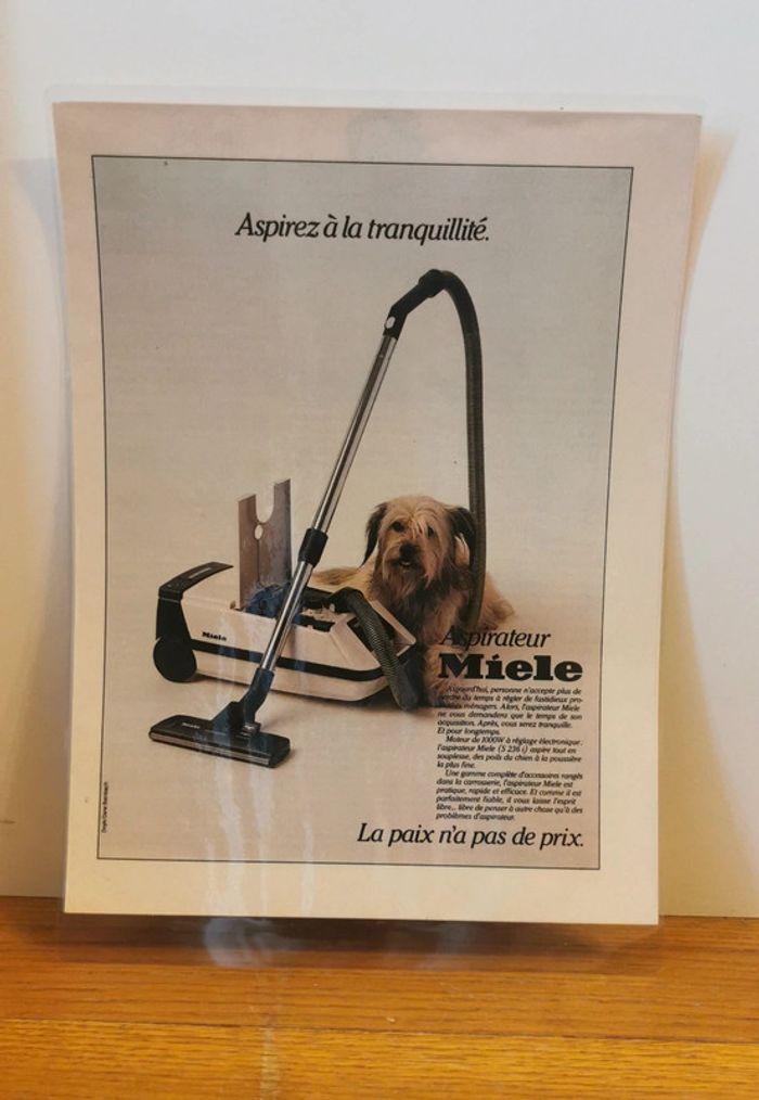 Ancienne publicité miele aspirateur - photo numéro 1