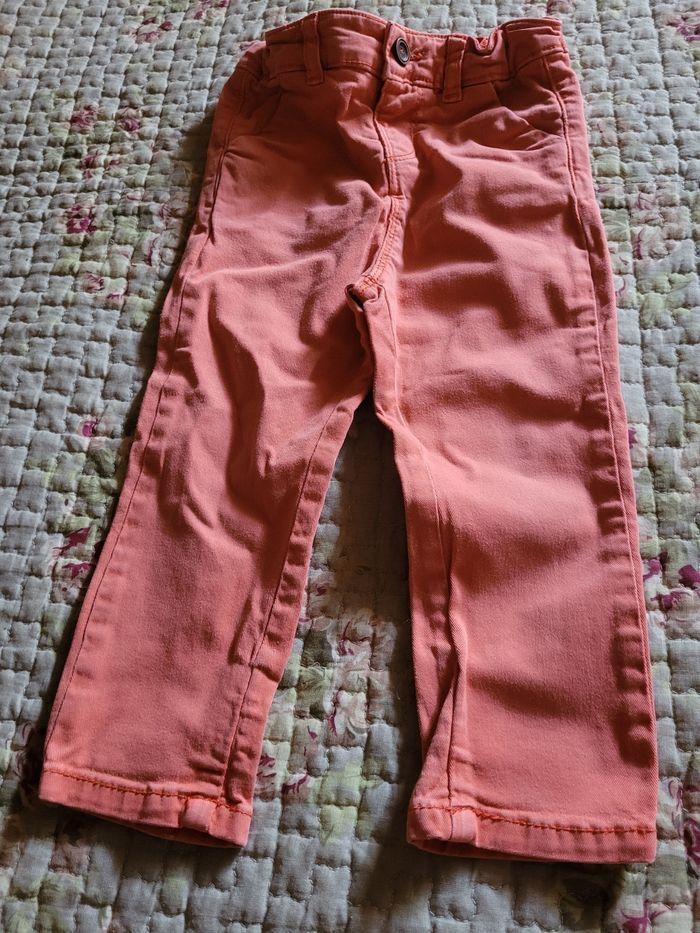 Pantalon 23 mois garçon tape à l'oeil corail - photo numéro 1