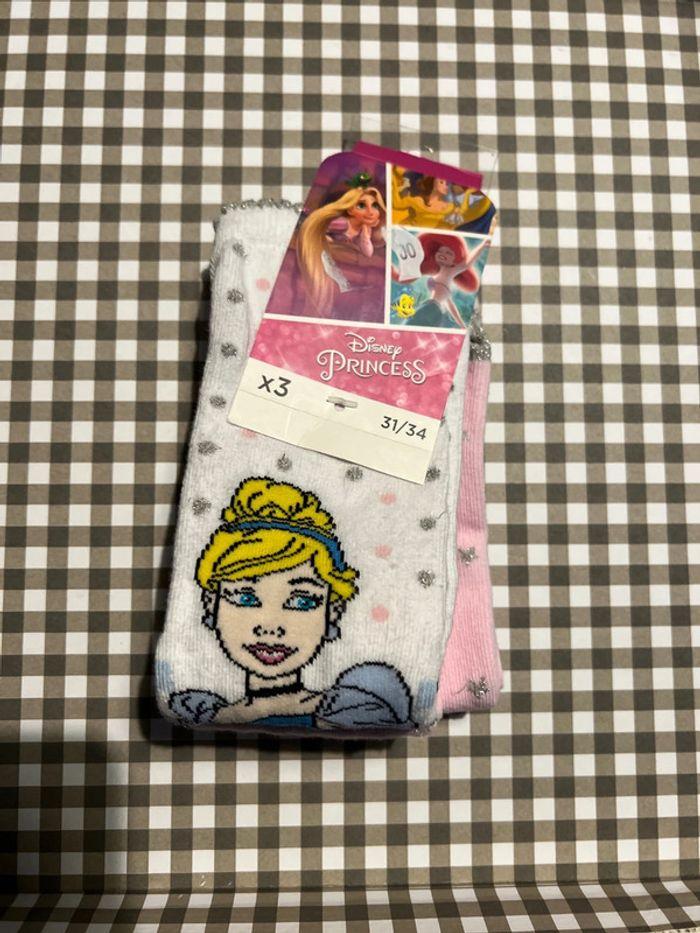 Lots de 3 paires de chaussettes Disney princess - photo numéro 1