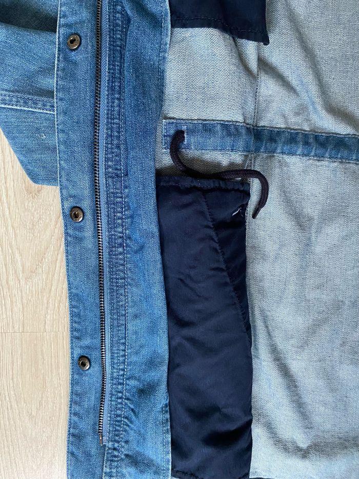 Manteau mi-long avec capuche en jean, Kiabi, taille S - photo numéro 7