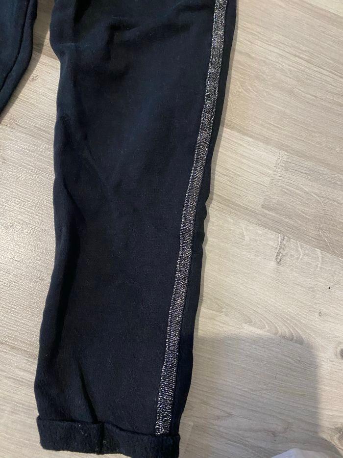 Pantalon jogging noir bande argenté u essentiel 3 ans - photo numéro 5