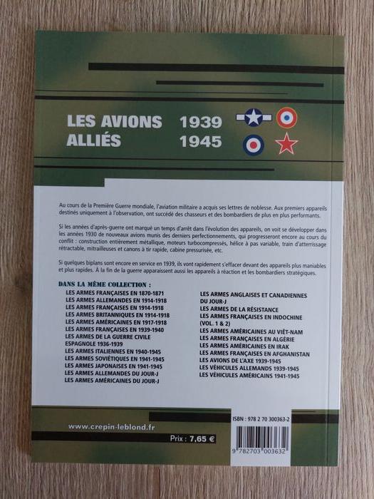 Livre "Les avions alliés 1939-1945" Jean Huon - photo numéro 2