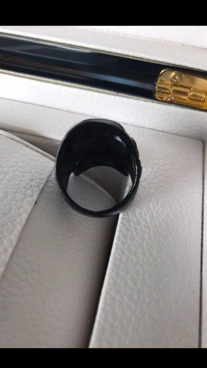 Magnifique bague noire pour homme, taille 60 - photo numéro 8