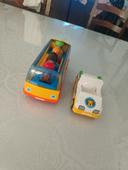 Bus et voiture safari playmobil