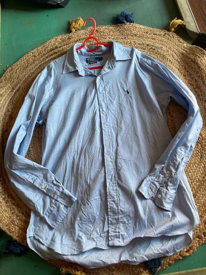 Chemise ralph lauren custom fit taille Xl bleu clair - photo numéro 1