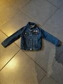 Veste en jean avec de Minnie en sequins dans le dos - Minnie Mouse - Bleu - 5 ans