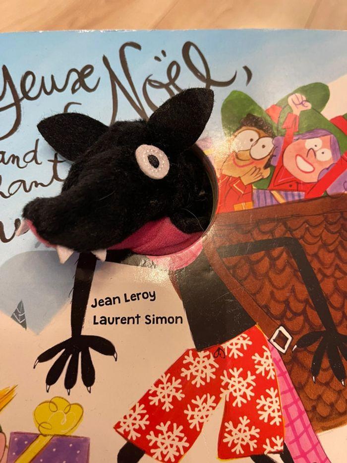 Joyeux Noël grand méchant loup - livre peluche drôle - comme neuf - photo numéro 5