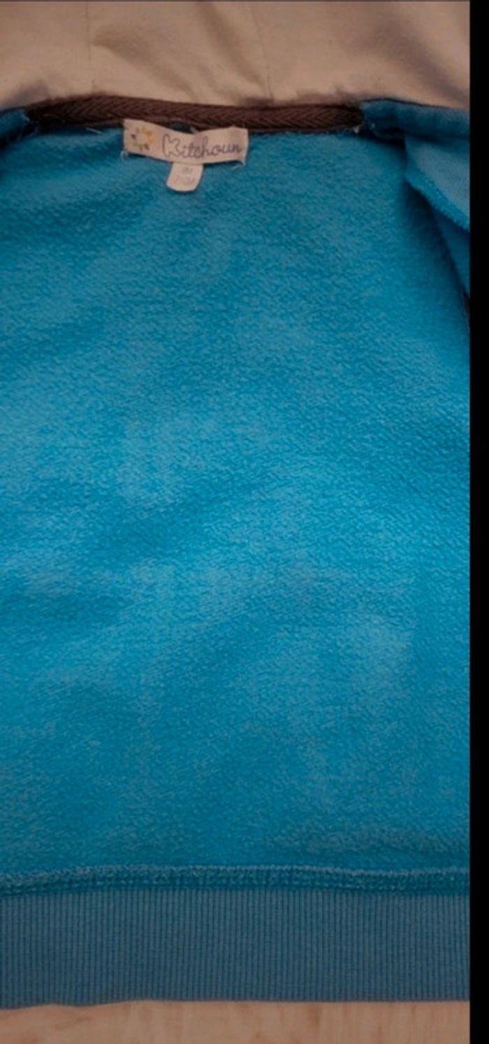 Gilet zippée blue 9Mois garçon - photo numéro 3