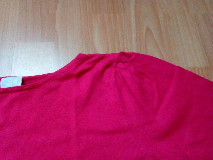 Pull fin fuchsia, manches 3/4 - photo numéro 3